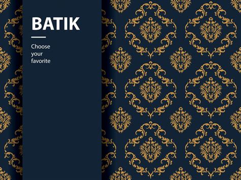 Batik Pattern Traditional Indonesia Motif Java Culture Backdrop