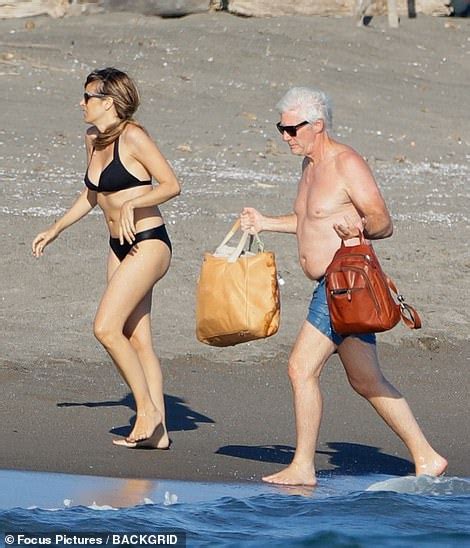 Richard Gere 69 Goes Shirtless On The Beach Alongside His Bikini Clad