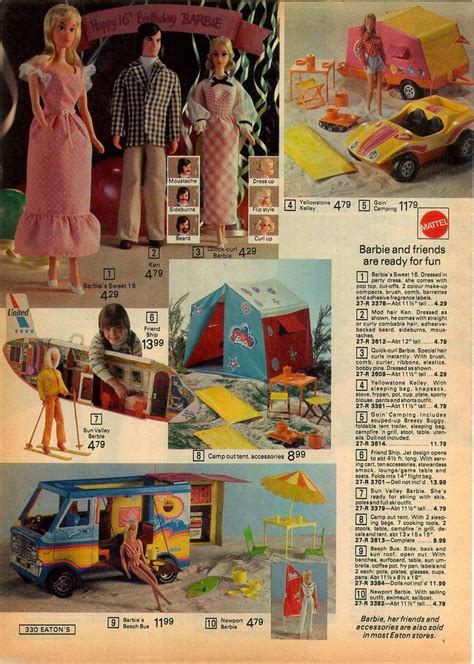 An Advertisement For Barbie S Camper Toys From The S With
