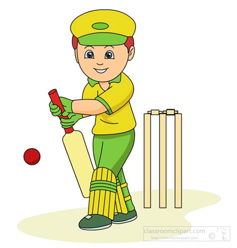 Cricket Clipart Cricket Player 0914 Classroom Clipart