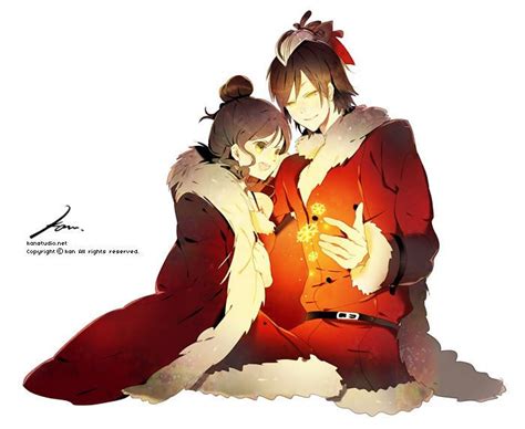 Anime Christmas Couple Drawing Kumpulan Gambar Untuk Cover Wattpad In