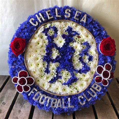 Chelsea Badge Tribute Bespoke Tributes Floral Tributes Peter