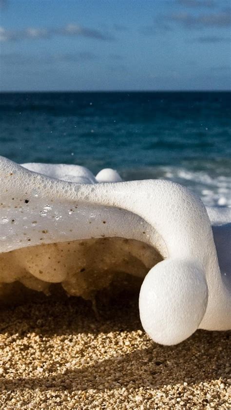 1082x1920 Sea Foam Sand 1082x1920 Resolution Wallpaper Hd Nature 4k