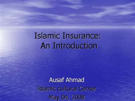 Ppt Islamic Insurance An Introduction Powerpoint Presentation Free