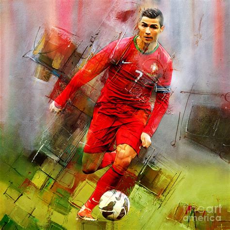 Cristiano Ronaldo Painting By Gull G Pixels