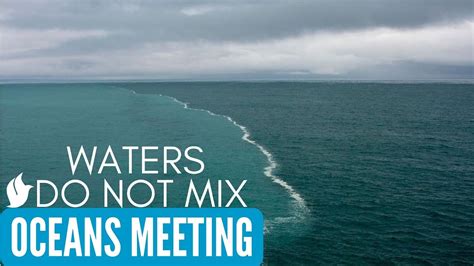 Two Oceans Meet But Not Mix Cape Town Atlantic And India Ocean