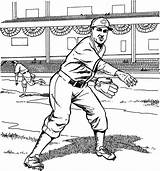 Coloring Baseball Reds Cincinnati Pages Pitcher Kitty Purple Redlegs Mr Player sketch template