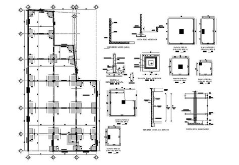 Beam Column And Foundation Detail Dwg File Cadbull Images