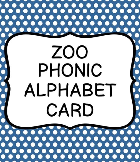 Zoo Phonics Printables Printable Templates