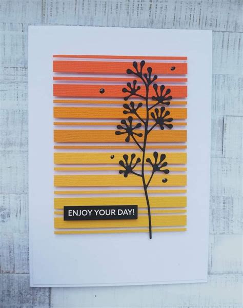 A Card With An Image Of A Plant On It And The Words Enjoy Your Day