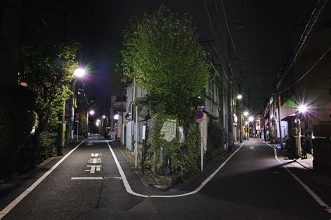 Cityscape Photography Japan Night Street Light Wallpapers Hd