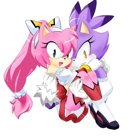 Pin On Amy Rose And Blaze