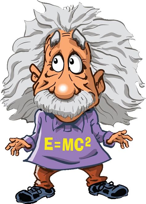 Cartoon Albert Einstein Caricature Hd Png Download Tr