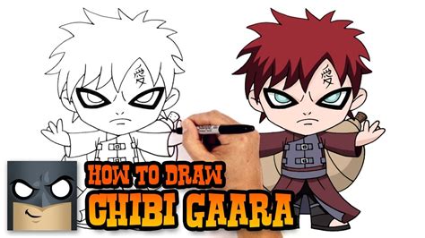 How To Draw Gaara Naruto Gaara Cartooning 4 Kids Chibi Drawings
