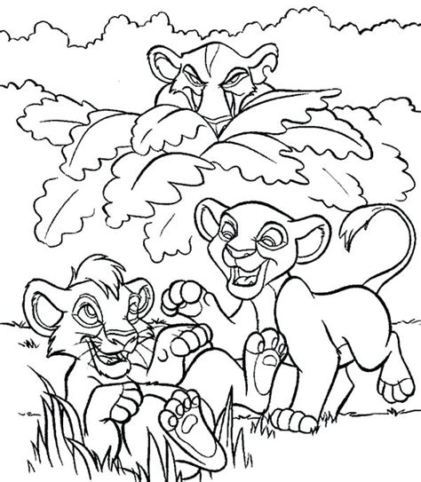 Simba Nala Coloring Pages Coloring Pages