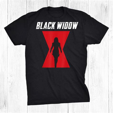 Black Widow Logo Silhouette Shirt Teeuni