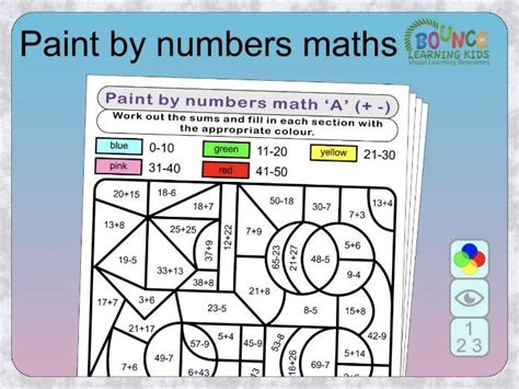 Paint By Numbers Maths Worksheets