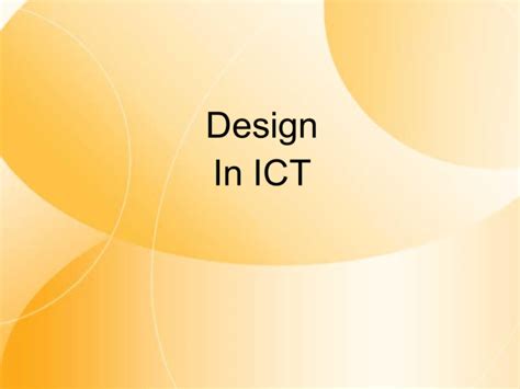 Design In Ict