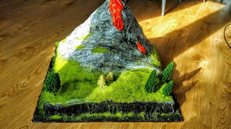 Volcano Diorama School Project