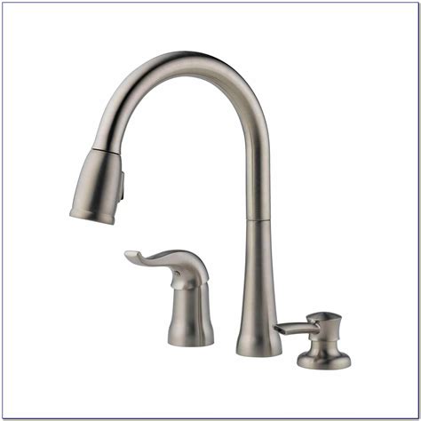 They could be gold, brushed nickel, platinum, black, or satin. Delta No Touch Kitchen Faucet - Faucet : Home Design Ideas ...