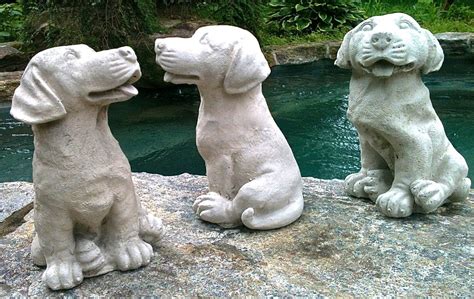 Concrete Dog Statue Concrete Gardenhome Decor Concrete