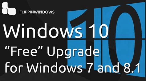 Free Upgrade To Windows 10 For Windows 781 Users Youtube