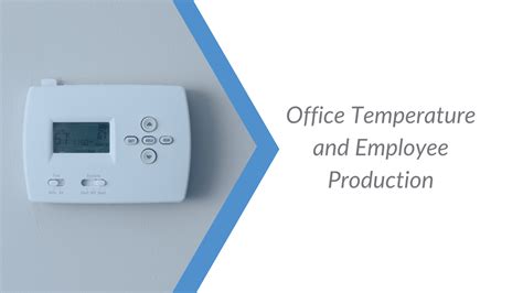 Office Temperature And Employee Productivity Fourseasons