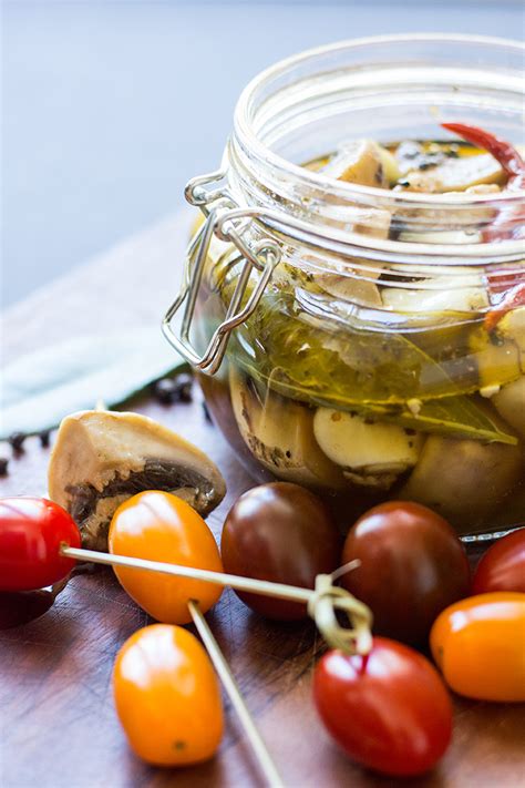 I got some reshi mushroom powder from holly's shop ages ago and didn't really use it much, and then last week i had some and have probably eaten it every day since! Marinated button mushrooms | Quite Good Food