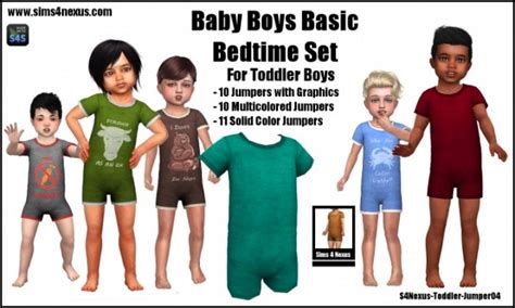 Baby Boys Basic Bedtime Set At Sims 4 Nexus Sims 4 Updates