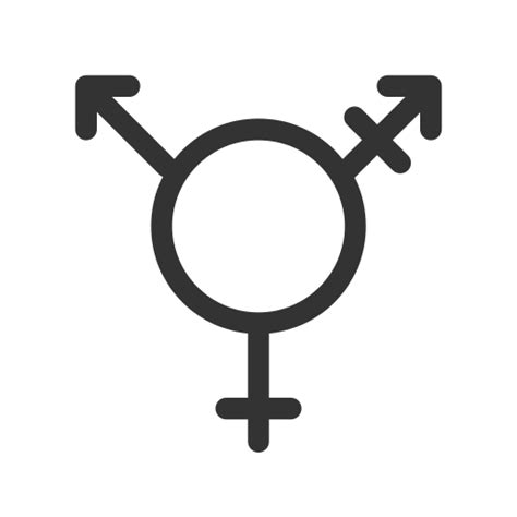 Transgender Seksualiteit Pictogram In Symbols Filled