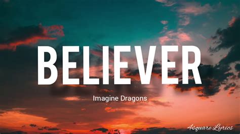 Imagine Dragons Believerlyrics Youtube