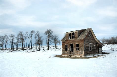 Winter Farmhouse Photograph By Brian Ewing Fine Art America