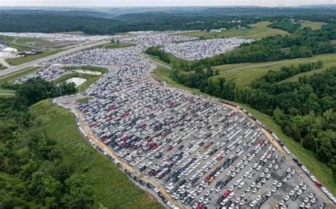A Sea Of Incomplete Ford F 150 Pickups Over 60 000 And Counting