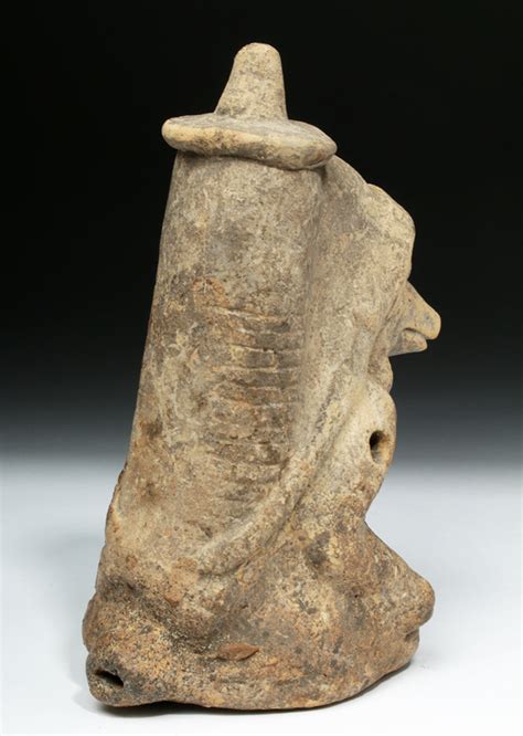 Mayan Pottery Whistle Human Body God