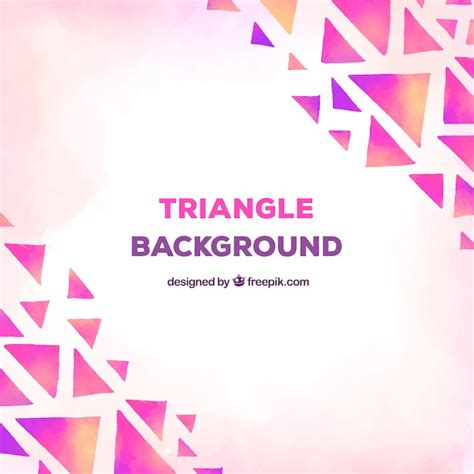 Free Vector Pink Triangle Background