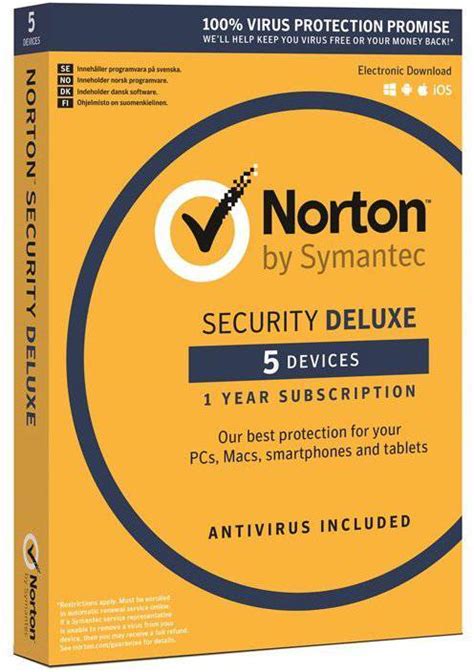 Norton Security Deluxe 30 3 Butiker Bästa Pris Nu