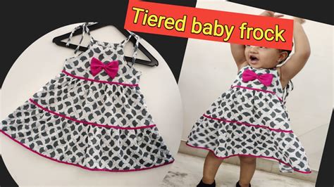 Tiered Baby Frock Cutting And Stitching2 To 3 Year बेबी Frock Youtube