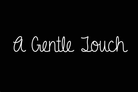 A Gentle Touch Font All Free Fonts