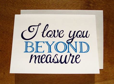 I Love You Beyond Measure Greeting Card Love You Greeting Cards
