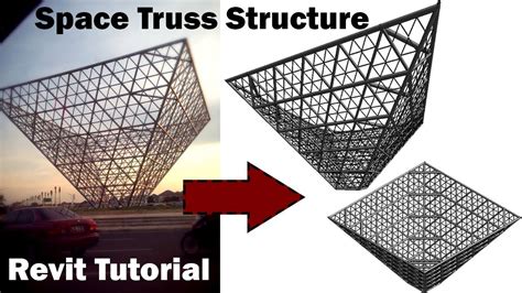 Revit Tutorial Space Truss Structure Youtube