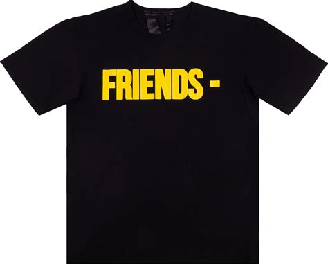 Buy Vlone Friends T Shirt Blackyellow 1020 1ss210103fts Bkyw Goat