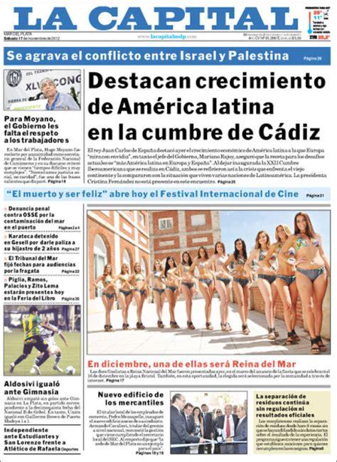 Periódico Diario La Capital Mar Del Plata Argentina Periódicos De