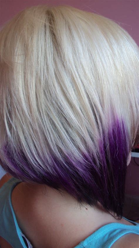 There are 913 blonde purple hair for sale on etsy, and they cost $120.72 on average. blonde w/ purple ends | Bleach blonde hair, Blonde bob ...
