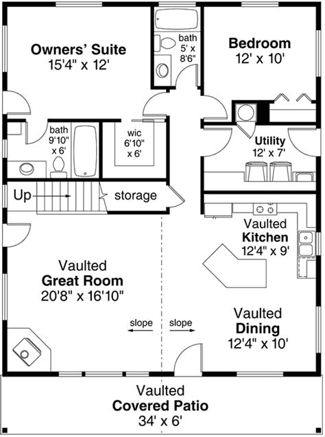 Can be used as an airbnb rental on lake or vacation properties. Contemporary House Plan - 2 Bedrooms, 2 Bath, 1706 Sq Ft ...
