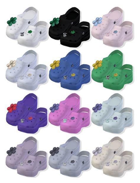 Bedts4 Fm Be Green Crocs Sims 4 Sims Sims 4 Custom Content