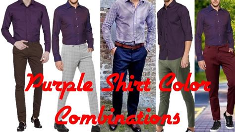 Purple Shirt Combination Ideas For Men Purple Shirt Matching Pants By Look Stylish Youtube