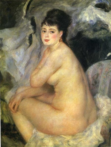 Nude Seated On A Sofa Pierre Auguste Renoir Wikiart Org
