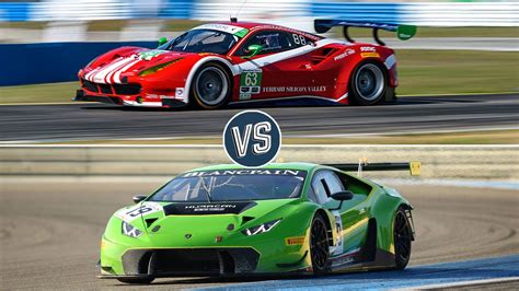 Ferrari Vs Lamborghini The Battle Of The Gt3 Race Cars The Drive