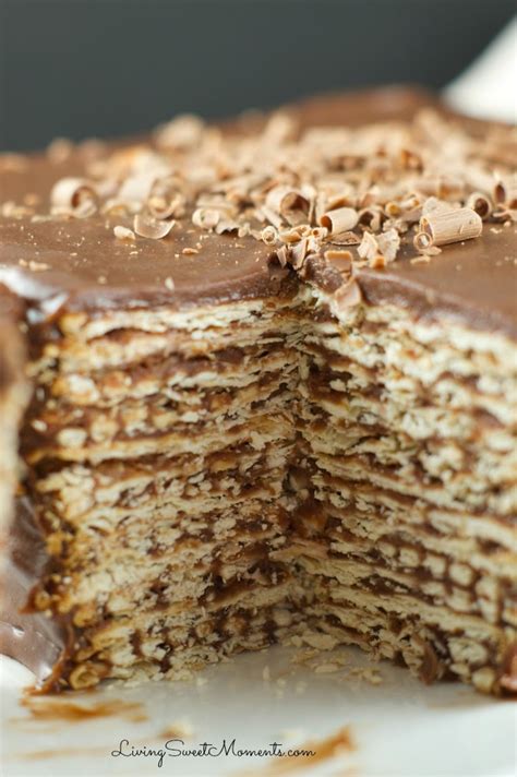 This birthday cake recipe is simple, tastes great and is the perfect foundation for any homemade birthday cake. Icebox Matzo Cake Recipe - Living Sweet Moments
