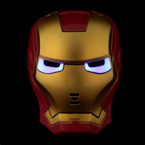 Led Glowing Super Hero Mask The Avengers Iron Man Party Cosplay